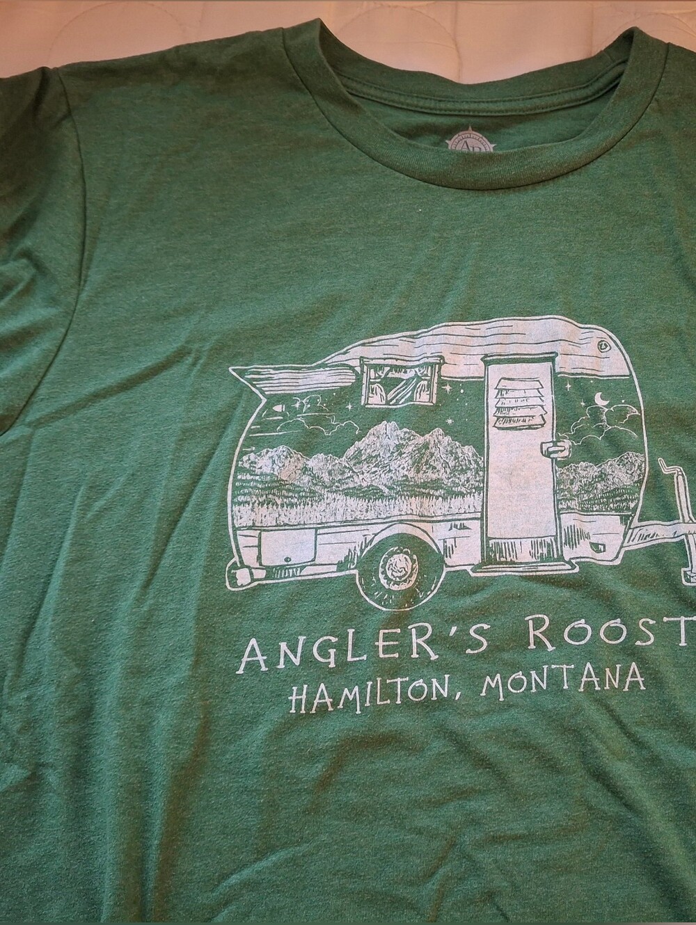 Montana Green Camping T Shirt